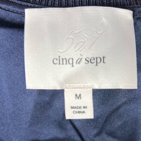 Cinq À Sept Dress Womens Medium Leilah Silk Drop Waist Flounce Ruffle Classy - Picture 9 of 10